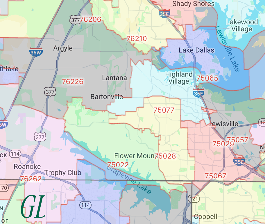 flowermound-texas-map